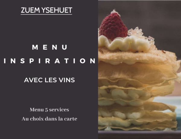 image menu avec les vins